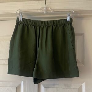 Unsubscribed Women’s Dark Green High Waist Women's Shorts Sz S.  SEE PICS Box4